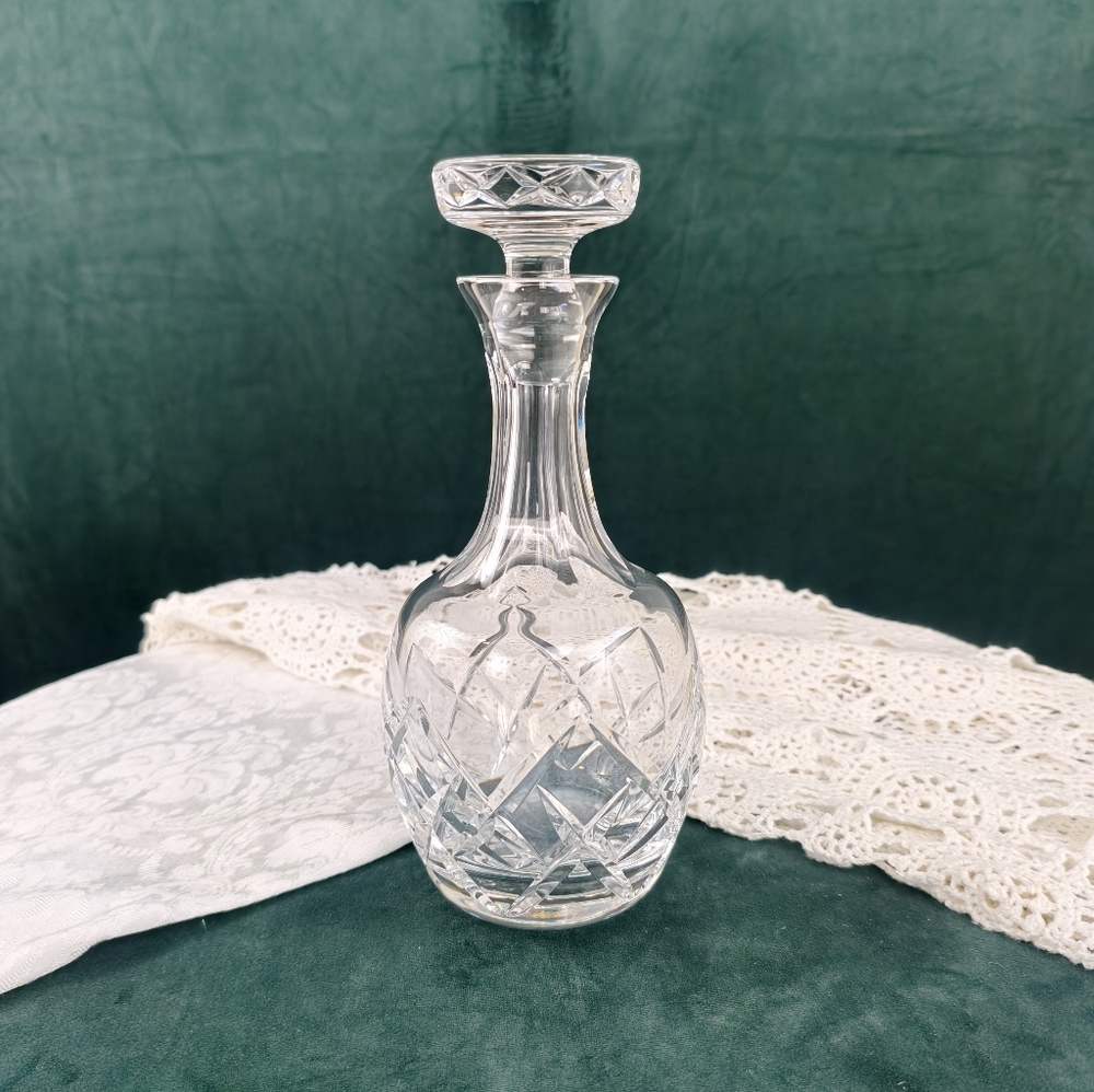 Vintage Cut Glass Crystal Decanter